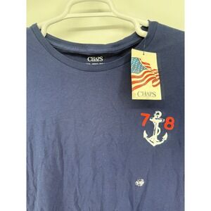 Chaps XXL Navy Blue Atlantic Coast Anchor Graphic Shortsleeve‎ Mens T-Shirt NWT